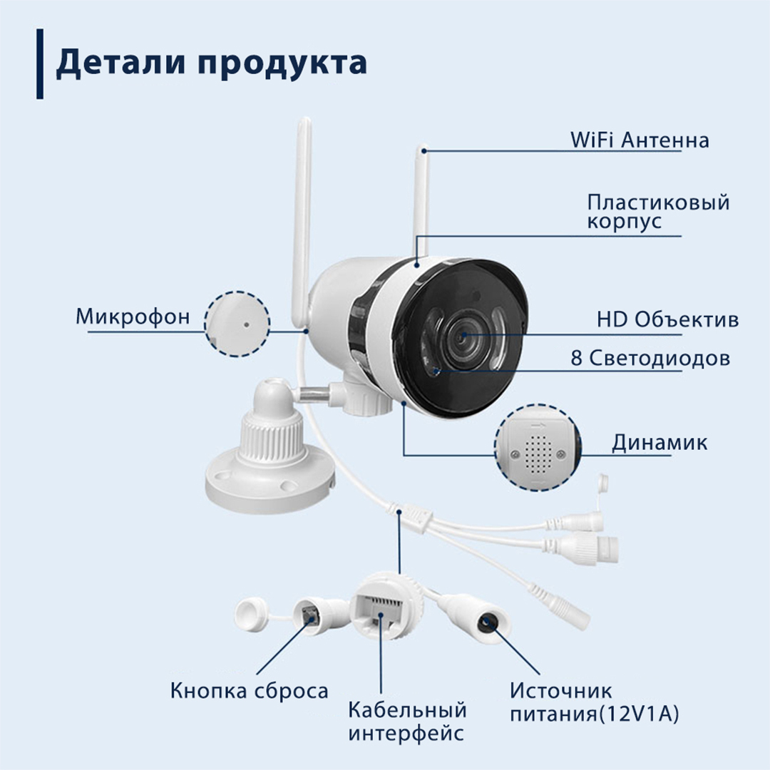 Konan C4 - PTZ Wi-Fi камера видеонаблюдения